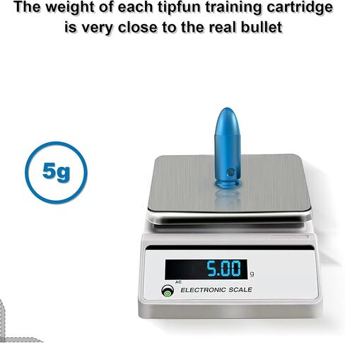 WAKAZO Training Snap Caps Dummy Rounds, Durable CNC-Machined Aluminum Alloy Safe for Handling Drills & Dry Fire Practice, Ideal for Shooting Skill Training. in Saudi Arabia