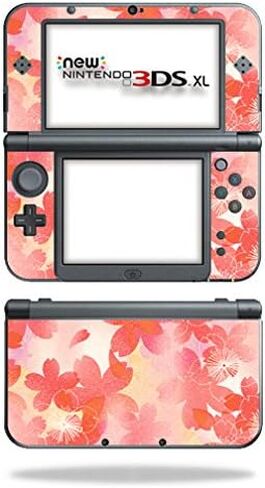 غلاف MightySkins متوافق مع جهاز Nintendo 3DS XL (2015) الجديد، غلاف لاصق على شكل زهور الخوخ in Saudi Arabia