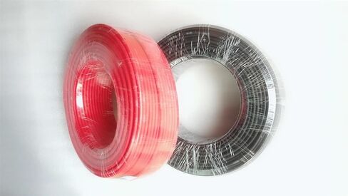 100/50Meters Solar Panel Extension Cable 10mm2/8AWG Black Red Tinned Copper Double Sheathed Wire for Solar Photovoltaic System(100Meters Red) in Saudi Arabia