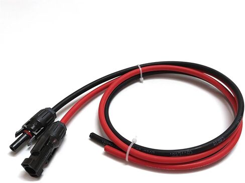 6/4/2.5/1.5mm2 10/12/14/16AWG Solar Panel Extension Cable Black and Red Copper Wire with Solar 30A DC Connector for PV Systems(30m,16 AWG - 1.5mm2) in Saudi Arabia