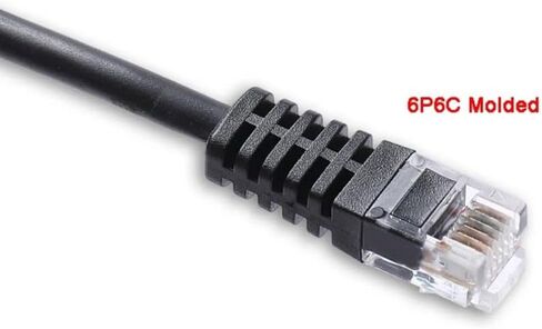 Youtang Molded RJ12 6P6C to RJ12 6P6C Cable for Replacing Fanatec ClubSport Shifters/Pedals Cable (3.0m) in Saudi Arabia