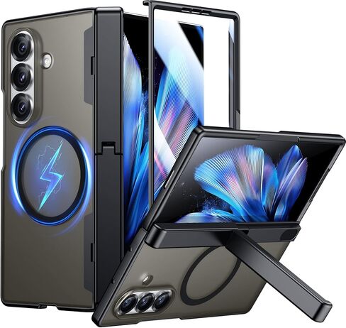 SPIDERCASE مصمم فقط لحافظة Samsung Galaxy Z Fold 7، [واقي شاشة] مدمج [حماية المفصلات] [مسند] حافظة هاتف واقية لكامل الجسم لهاتف Galaxy Z Fold 7 - أسود in Saudi Arabia