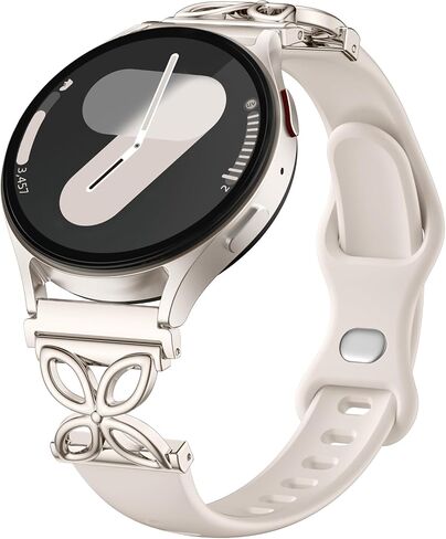 Slim Silicone Band Compatible with Samsung Galaxy Watch 7 Band 6 5 4 Active 2 FE 40mm 44mm/Watch 6 4 Classic/5 Pro/3, Thin 20mm 22mm Watch Band Sport Straps for Samsung Watch Bands Women in Saudi Arabia
