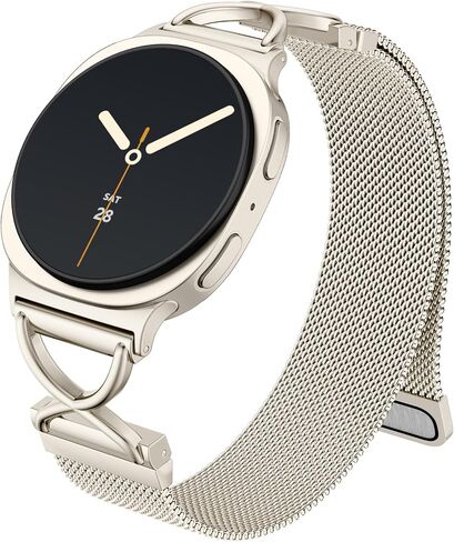 Metal Bands Compatible for Galaxy Watch 8 Band 40mm 44mm/Galaxy Watch 8 Classic Band 46mm,Magnetic Mesh Stainless Steel Replacement Wristband Loop Strap for Samsung Watch 8/8 Classic (2025) Women Men in Saudi Arabia