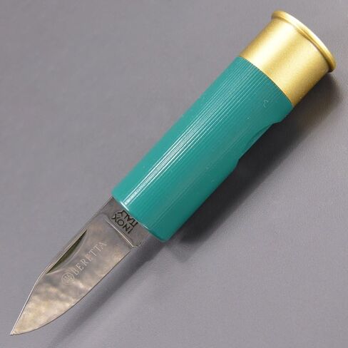 Beretta Shotgun Shell Stainless Steel Hunting Pocket Folding Knife, Green in Saudi Arabia