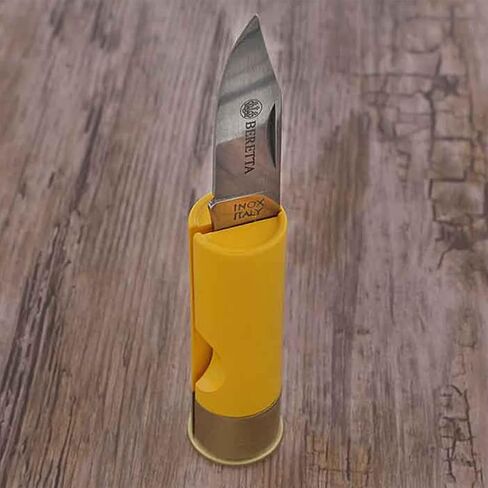 Beretta Shotgun Shell Stainless Steel Hunting Pocket Folding Knife, Green in Saudi Arabia