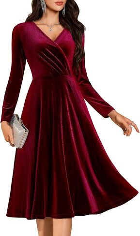 فستان رسمي لحفلات الكوكتيل من BeryLove بأكمام طويلة وفساتين زفاف شتوية in Kuwait