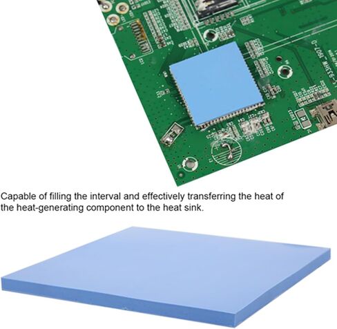 Estink Thermal Conductive Pad, Heat Dissipation Sheet 100x100x5mm 1.5W for CPU GPU LED Graphics Card Memory with High Thermal Conductivity Insulation Viscosity Elasticity in Saudi Arabia