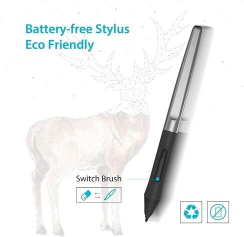 قلم PW100 السلبي مناسب فقط للرسم اللوحي H950P H1060P H610Pro V2 HS610 HS64 قلم خالي من البطارية لـ Huion Inspiroy H640P in Saudi Arabia