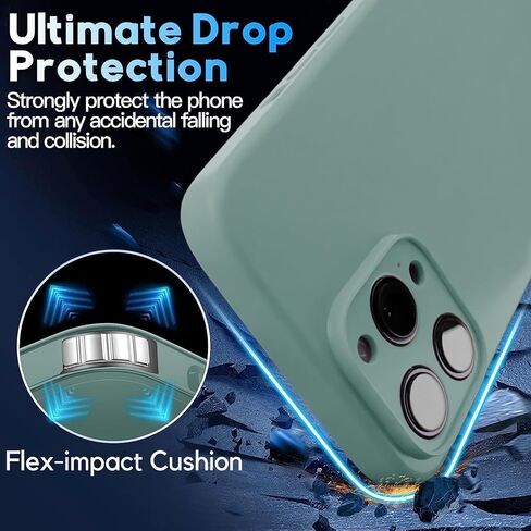 جراب Blaspins Crossbody Lanyard لهاتف iPhone 17 Pro، رقبة متقاطعة بدون استخدام اليدين مع حبل قابل للتعديل قابل للإزالة للحماية من السقوط غطاء سيليكون مقاوم للصدمات 6.3 بوصة 150 سم حزام iP17Pro - صنوبر أخضر in Kuwait