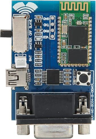 plplaaoo وحدة المنفذ التسلسلي اللاسلكي RS232 BT محول USB صغير بلوتوث 5 فولت نقل البيانات لأنظمة DOS Linux البلاستيك 56.5 × 38.5 × 14.5 مم in Kuwait