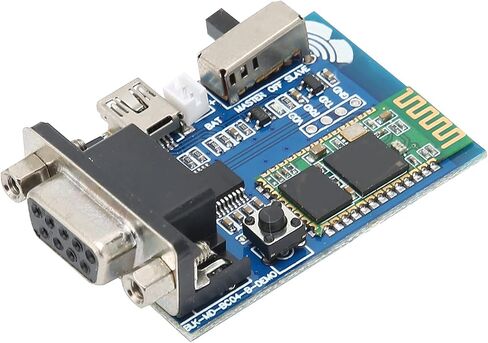 plplaaoo وحدة المنفذ التسلسلي اللاسلكي RS232 BT محول USB صغير بلوتوث 5 فولت نقل البيانات لأنظمة DOS Linux البلاستيك 56.5 × 38.5 × 14.5 مم in Kuwait