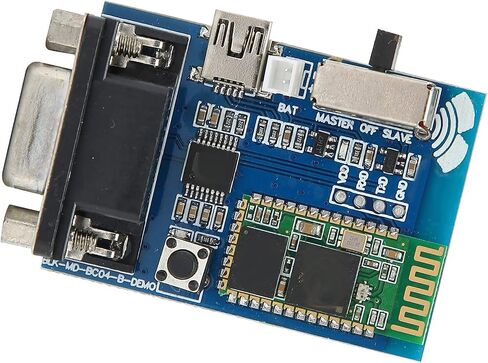 plplaaoo وحدة المنفذ التسلسلي اللاسلكي RS232 BT محول USB صغير بلوتوث 5 فولت نقل البيانات لأنظمة DOS Linux البلاستيك 56.5 × 38.5 × 14.5 مم in Kuwait