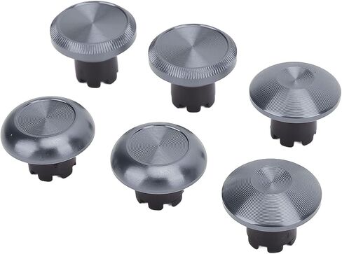 Metal Thumb Sticks for Edge, for Pro Elite, for for Pro, for Xboxone, for XboxSeries, 6 x Thumbsticks Caps, 2 x Replacement Thumbsticks (Red) in Saudi Arabia