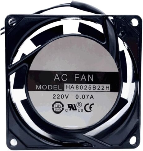 HA8025B22H مروحة تبريد الخادم AC 220V 0.07A 80x80x25mm 2-Wire in Saudi Arabia