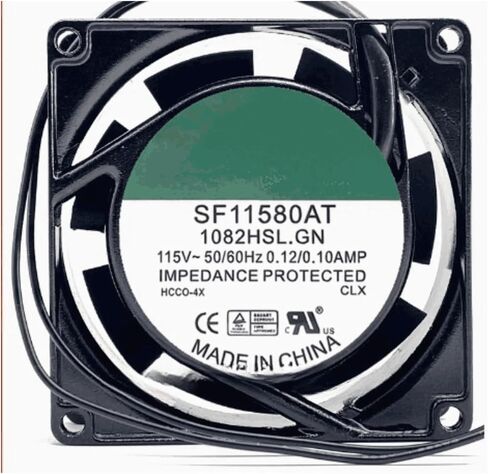 SF11580AT 1082HBL 8CM 80MM 8025 80x80x25mm 115V AC 0.1A Axial Cooling Fan in Saudi Arabia