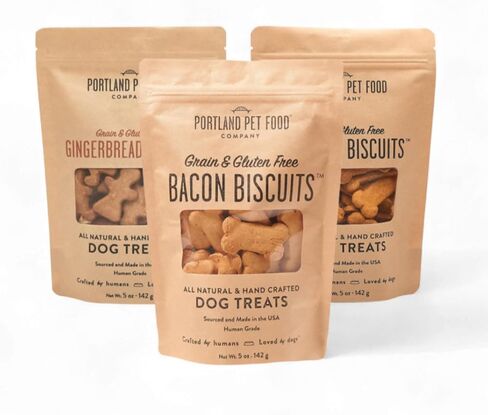Portland Pet Food Pumpkin Dog Treats - Healthy, Grain-Free Biscuits, 5 oz in Kuwait