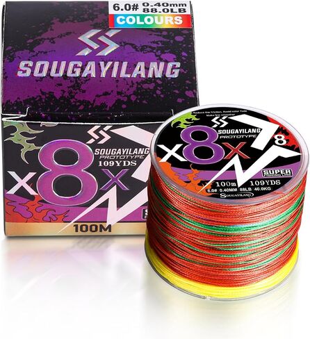 100m Multi Purpose Braided Fishing Line X8 - Abrasion Resistant - No Stretch - Super Strong Fishing Line in Saudi Arabia
