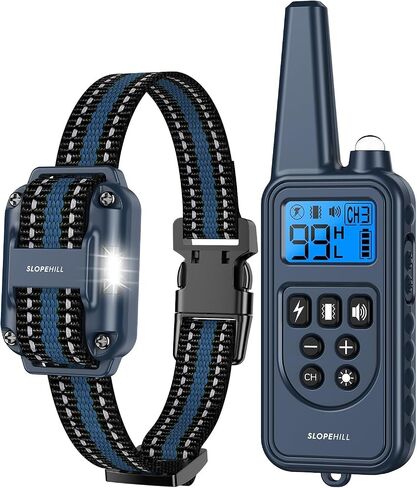 Dog Training Collar with 7 Training Modes, 2600Ft Remote Electronic Dog Shock Collar, Electric Shock Collar for Small Medium Large Dogs (Green) in Kuwait