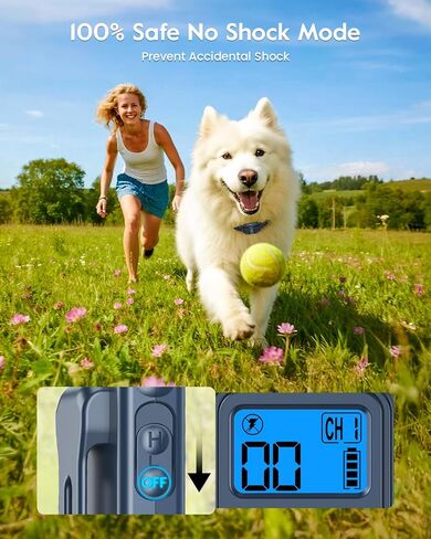 Dog Training Collar with 7 Training Modes, 2600Ft Remote Electronic Dog Shock Collar, Electric Shock Collar for Small Medium Large Dogs (Green) in Kuwait