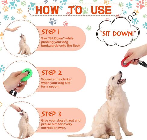 30 Pcs Dog Training Clicker Pet Training Clicker with Wrist Strap Dog Clicker Cat Clicker Pet Clicker Bird Clicker Puppy Training Supplies for Dogs Cats Horses Birds Behavioral Training Accessories in Kuwait