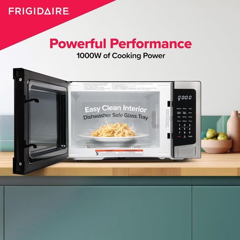 RCA RMW1134 21" 1.1 cu.ft, Microwave Oven Countertop, 20.75 x 16.20 x 11.00 Inches, Stainless Steel in Saudi Arabia