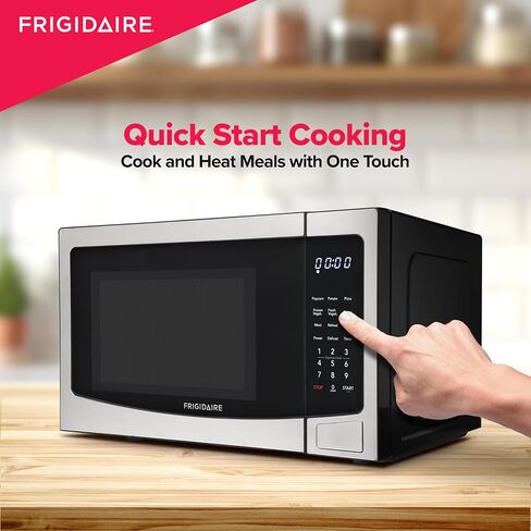 RCA RMW1134 21" 1.1 cu.ft, Microwave Oven Countertop, 20.75 x 16.20 x 11.00 Inches, Stainless Steel in Saudi Arabia