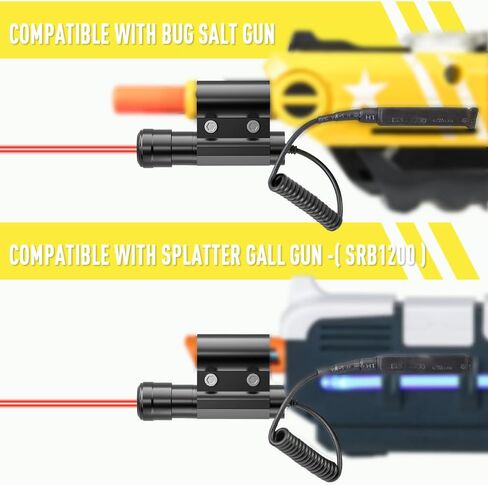 جهاز رؤية شعاع الليزر الملحي متوافق مع Fly Salt Gun 2.0 3.0 & 4.0 بندقية الملح Airsoft ومسدس الرش، جهاز رؤية شعاع الليزر لملحقات الصيد بمضخة BB (غير متضمنة مسدس الملح) in Saudi Arabia