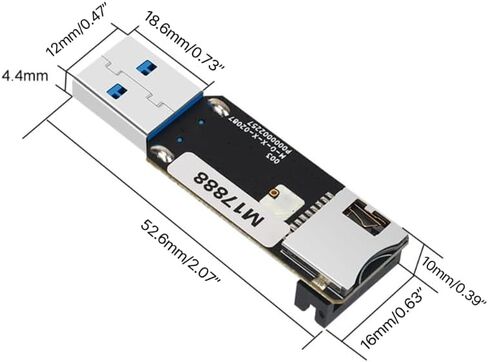محول MKS EMMC USB3.0 عالي السرعة MKS EMMC-Adapter V2 لوحدة EMMC وبطاقة ذاكرة TF in Kuwait