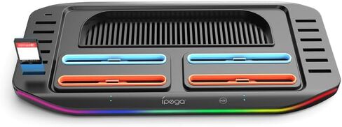 Charger Station for Switch 2 for Joy Cons Aounion PG-SW2210,Storage Base for Switch 2, with 4 Controller Slots and 12 Game Card Storage Slots in Saudi Arabia