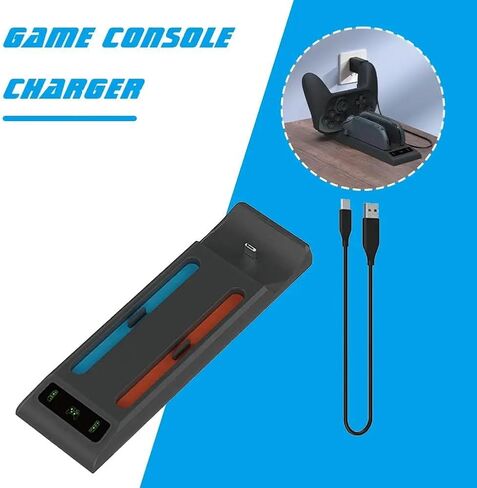 3 In1 Charging Base Handle for Switch 2 for Joy-con/for Switch2 PRO Console for NS2 Left and Right Controller Dock Station with Indicator Light in Saudi Arabia