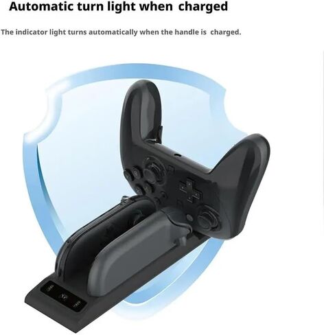3 In1 Charging Base Handle for Switch 2 for Joy-con/for Switch2 PRO Console for NS2 Left and Right Controller Dock Station with Indicator Light in Saudi Arabia