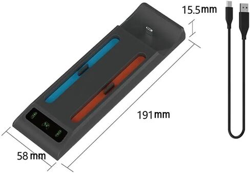 3 In1 Charging Base Handle for Switch 2 for Joy-con/for Switch2 PRO Console for NS2 Left and Right Controller Dock Station with Indicator Light in Saudi Arabia