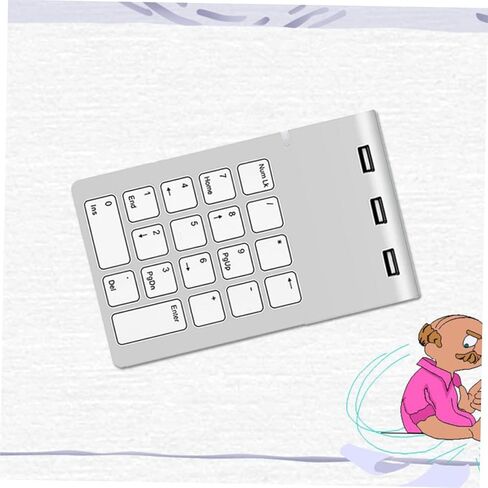 لوحة مفاتيح رقمية ميكانيكية مع محور منافذ USB لوحة مفاتيح USB فضية متوافقة مع أجهزة الكمبيوتر التي تعمل بنظام Windows وأجهزة الكمبيوتر المكتبية لوحة رقمية خفيفة الوزن مصنوعة من سبائك الزنك لإدخال البيانات والاستخدام المالي in Kuwait