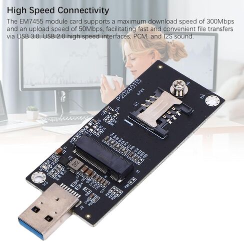 GOWENIC EM7455 4G 5G Module Network Card, M.2 NGFF WWAN Adapter with SIM Slot for Latitude Laptops DW5811E EM7305 EM7355 EM7430 in Saudi Arabia