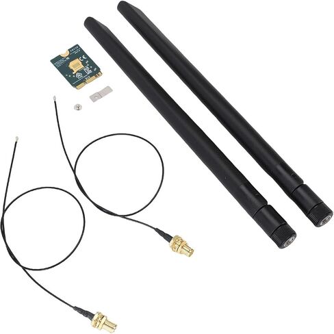 بطاقة GOWENIC WiFi 6E اللاسلكية، محول شبكة M.2 NGFF 5.2 Band 4200Mbps مع هوائي 8dBi لـ 10 11 in Saudi Arabia