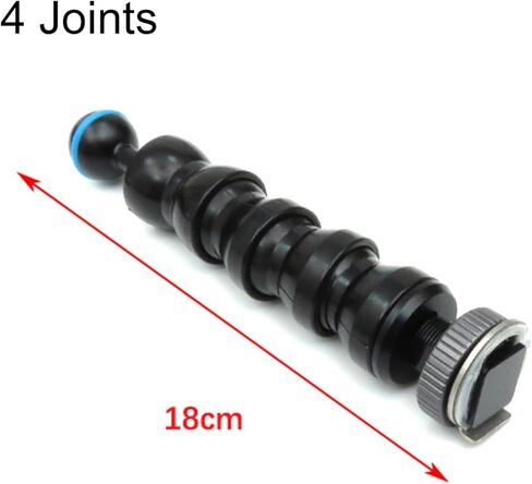 Flexible Light Arm 4/6/8/10 Joint Underwater Camera Mount with Ball Head and Hot Shoe(4 Joints) in Kuwait
