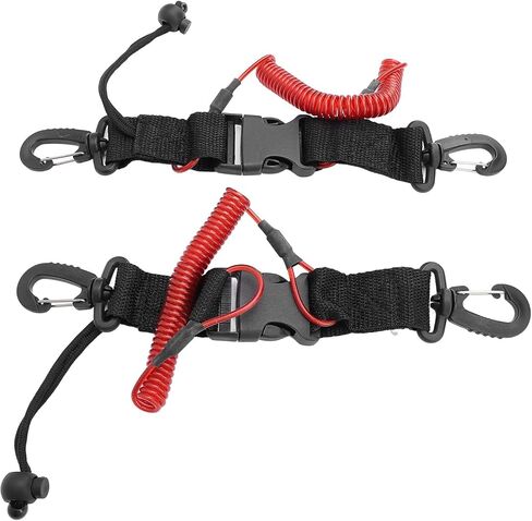 Walfront Scuba Diving Lanyard، حبل ملفوف من الفولاذ المقاوم للصدأ، مرفق آمن لمعدات الكاميرا، للتصوير الفوتوغرافي تحت الماء والمغامرات الخارجية in Kuwait