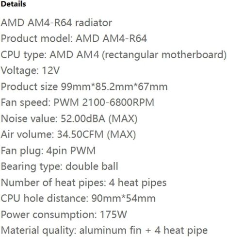 AM4-R64 برودة 200 واط ل AM5 2U المبرد AM4 AM5 بالوعة الحرارة 4 أنابيب الحرارة 90 مللي متر * 54 مللي متر تصاعد الملعب in Saudi Arabia