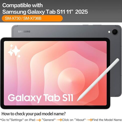 for Samsung Galaxy Tab S11 Keyboard Case 11'' Magic-Style Cantilever Magnetic Levitating Stand, 3-Level 7-Color Backlit, PC-Like Experience with AI Key, Book Cover Keyboard with Trackpad in Saudi Arabia