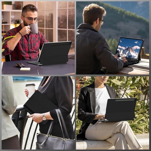 for Samsung Galaxy Tab S11 Keyboard Case 11'' Magic-Style Cantilever Magnetic Levitating Stand, 3-Level 7-Color Backlit, PC-Like Experience with AI Key, Book Cover Keyboard with Trackpad in Saudi Arabia