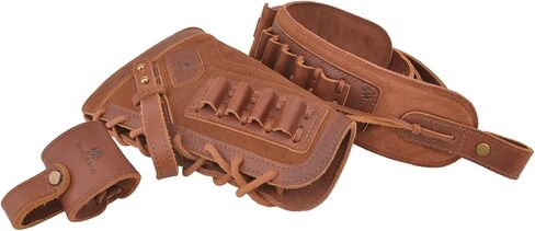 No Drill Leather Rifle Sling with Gun Buttstock for Lever Action .30-30 .30-06 .308 .357 .45-70 .22LR in Kuwait