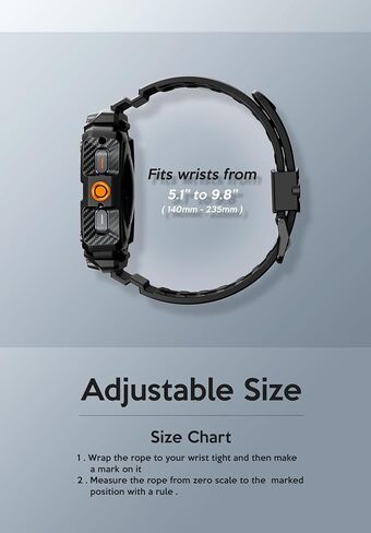 i-Blason for Samsung Galaxy Watch 8 Case with Band 44mm [2X Tempered Glass Screen Protector] [Military-Grade Protection] Durable Sport Shockproof Rugged Bumper Case with Band for Galaxy Watch 8 [44mm], Black in Saudi Arabia