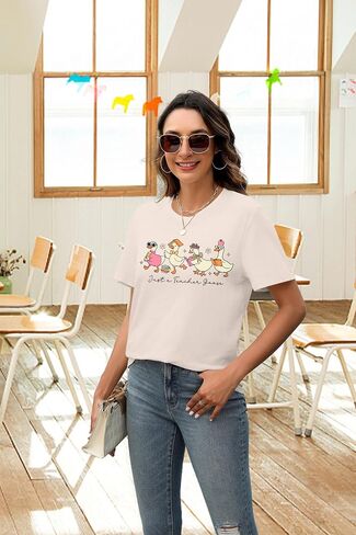 Teacher Shirts for Women in My Teacher Era Shirt Kindergarten Teacher Graphic Tee Casual Teaching Life Shirts in Saudi Arabia