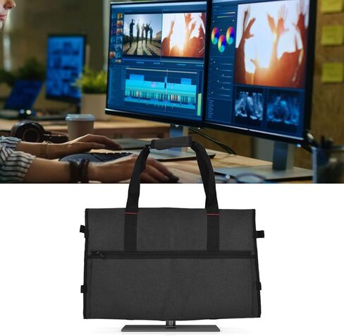 24 Inch Monitor Carrying Case, Computer Monitor Travel Carrying Case Bag For Transporting LCD Screens, with Shoulder Strap and Soft Lining in Saudi Arabia