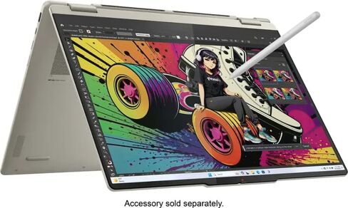 Lenovo Yoga 7 2-in-1 Laptop, 16" IPS Glass AMD Ryzen™ AI 5 340 Processor (2.00 GHz up to 4.80 GHz) 16 GB LPDDR5X-7500MT/s 1 TB SSD M.2 2242 PCIe Gen4 16" WUXGA (1920 x 1200) in Saudi Arabia