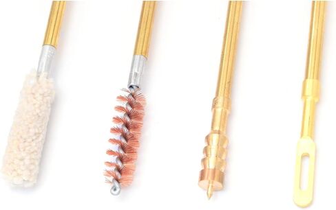 Universal Gun Rifle Pistol Cleaning Kit 6-Pack Gun Cleaning Supplies with Gun Jags, Brass Cotton Gun Cleaning Bore Brushes, Solid Brass Patch Holder in Saudi Arabia