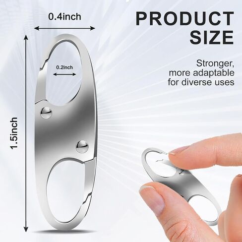24 Pcs Zipper Clips Anti Theft Dual Opening Design Zipper Locks Small S Carabiner Clip Theft Clasp for Backpack Purse Luggage Suitcase in Saudi Arabia