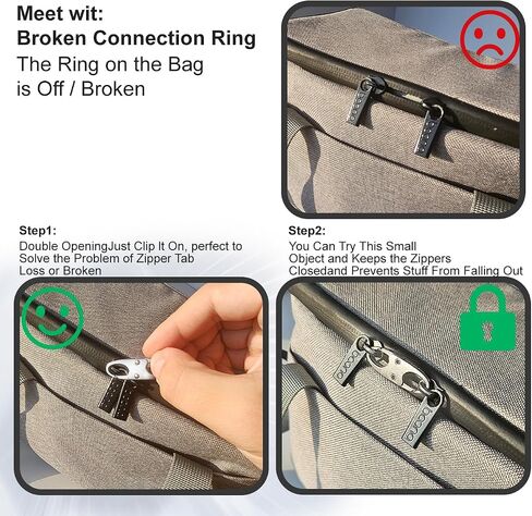 24 Pcs Zipper Clips Anti Theft Dual Opening Design Zipper Locks Small S Carabiner Clip Theft Clasp for Backpack Purse Luggage Suitcase in Saudi Arabia