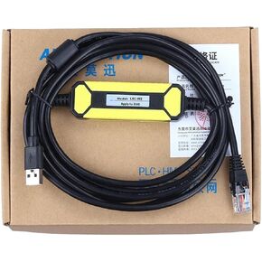 LEC-W2 مناسب لسائق الأسطوانة الكهربائية SMC لتوصيل كابل تنزيل USB للكمبيوتر، أسود in Kuwait